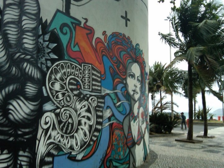 里约热内卢的街头艺术壁画。