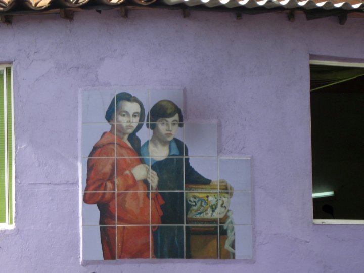 哥伦比亚麦德林Aranjuez社区佩德罗·内德·戈麦斯绘画的瓷砖复制品