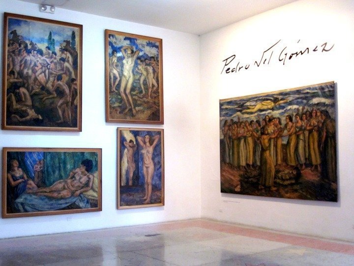哥伦比亚麦德林佩德罗内尔戈麦斯博物馆的大型画作