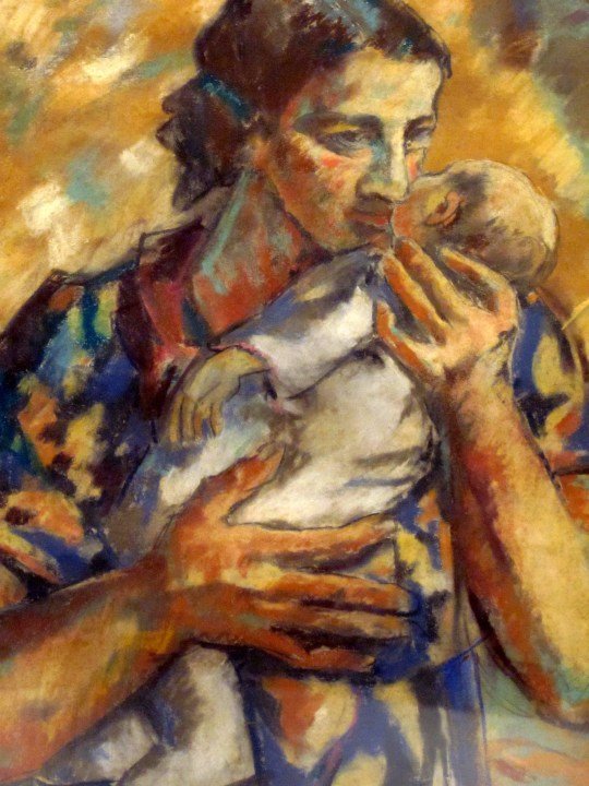 哥伦比亚麦德林的佩德罗·内尔·戈麦斯的母子画