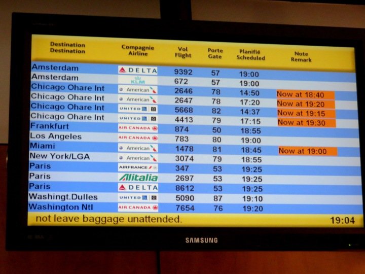 蒙特利尔皮埃尔·埃利奥特·特鲁多国际机场的航班延误——该住哪里?