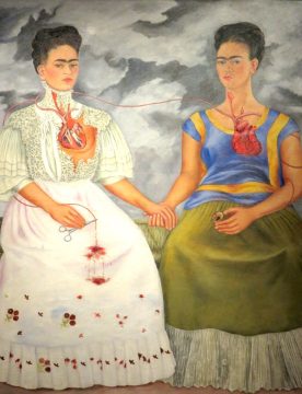 118bet金博宝墨西哥城独自旅行——现代艺术博物馆展出了弗里达·卡罗的画作《拉斯·多斯·弗里达斯》