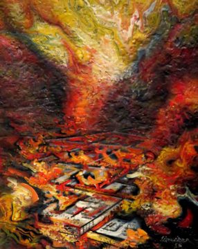 墨西哥城独自旅行-参观贝拉艺术博物馆，欣赏非凡的当代艺术-大卫·阿尔法罗·西奎罗斯- 1955年广岛爆炸
