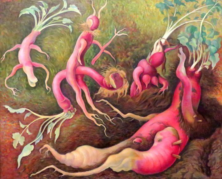 迭戈·里维拉的画作《圣安东尼的诱惑》——创作于1947年，目前在墨西哥城贝拉艺术博物馆展出。里弗的壁画《人，宇宙中心》也在博物馆里