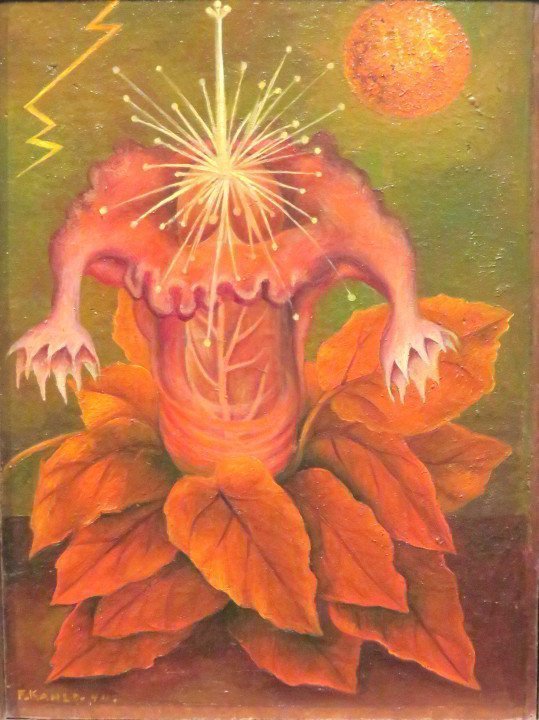 弗里达·卡罗1944年的画作《生命之花》在墨西哥城的贝拉艺术博物馆展出，卡罗的几幅作品与迭戈·里维拉的壁画《人，宇宙中心》一起在博物馆展出