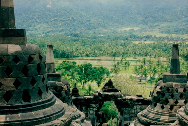 婆罗浮屠佛寺——联合国教科文组织世界遗产——印度尼西亚爪哇岛