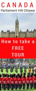 加拿大渥太华国会山如何免费游览加上看卫兵换岗
