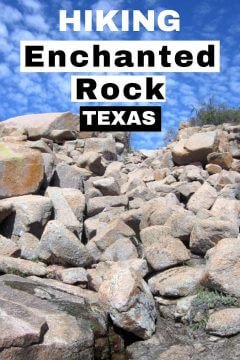 徒步德克萨斯州的魔法岩石。