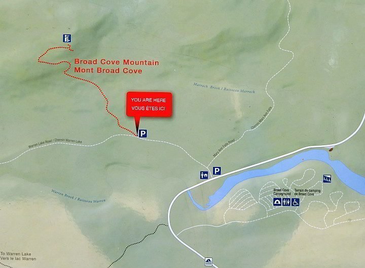 宽湾山道地图显示了上山到瞭望台的路线