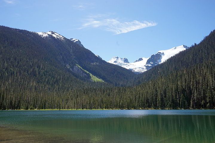 加拿大卑诗省的下乔佛里湖徒步旅行路线