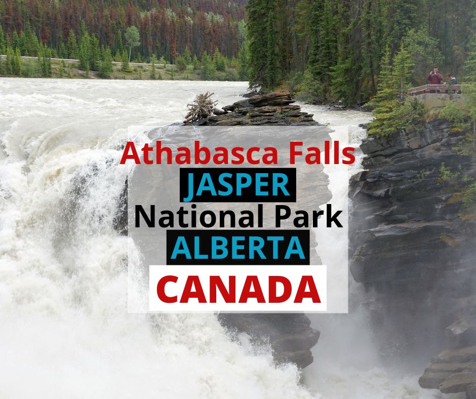 阿萨巴斯卡瀑布贾斯珀国家公园加拿大阿尔伯塔省