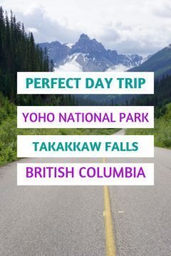 完美一日游Yoho国家公园Takakkaw瀑布不列颠哥伦比亚省。