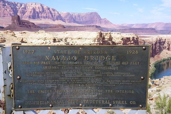 纳瓦霍桥牌匾1927年1928年