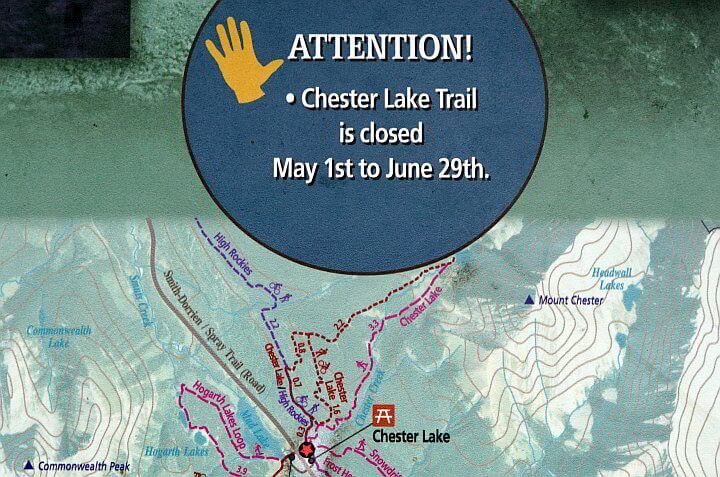 切斯特湖的地图