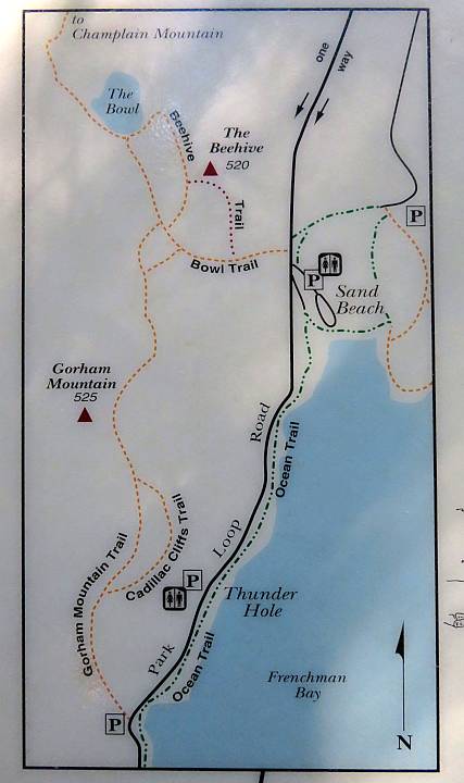 戈勒姆山道地图。