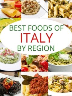 意大利各地区的最佳食物。