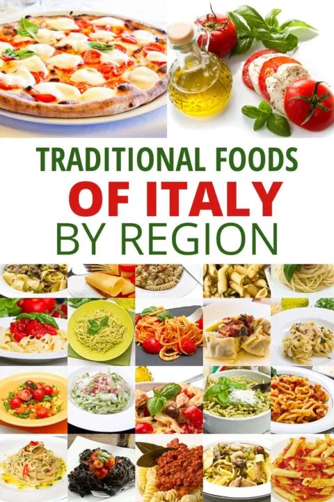 意大利各地区的传统食物。