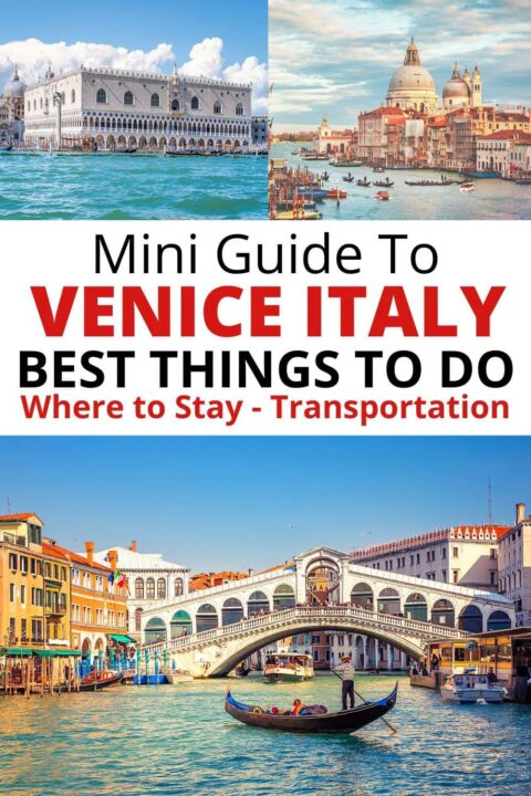 迷你指南意大利威尼斯独自一人最好的事情，住在哪里，交通选择。