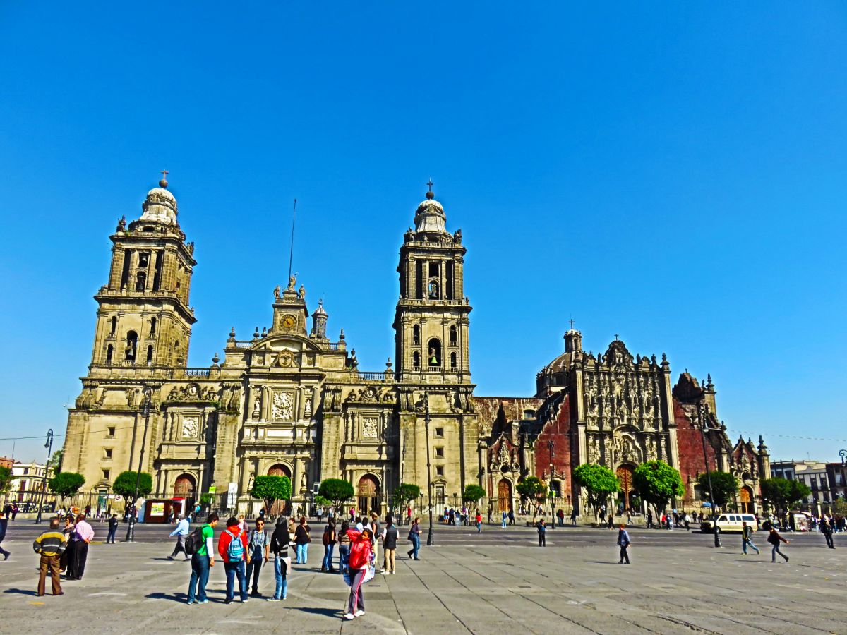 墨西哥城历史中心建筑。