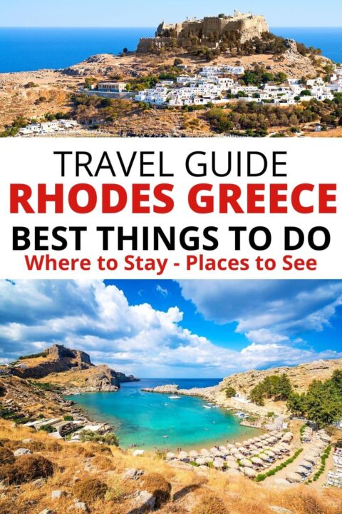 旅游指南罗德岛希腊最好的事情，住在哪里，看的地方。
