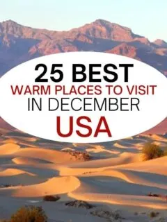 美国12月最温暖的25个地方。