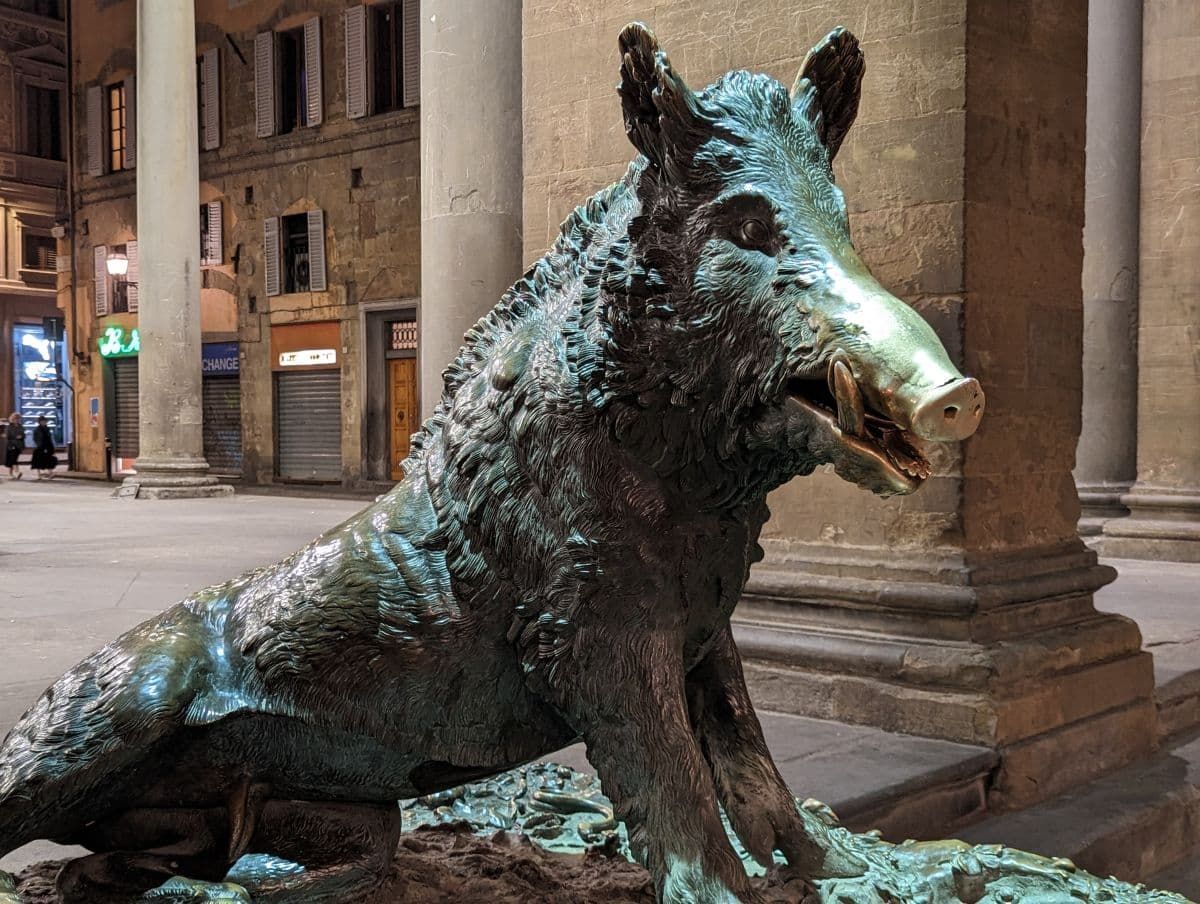 波尔切利诺野猪雕像佛罗伦萨。